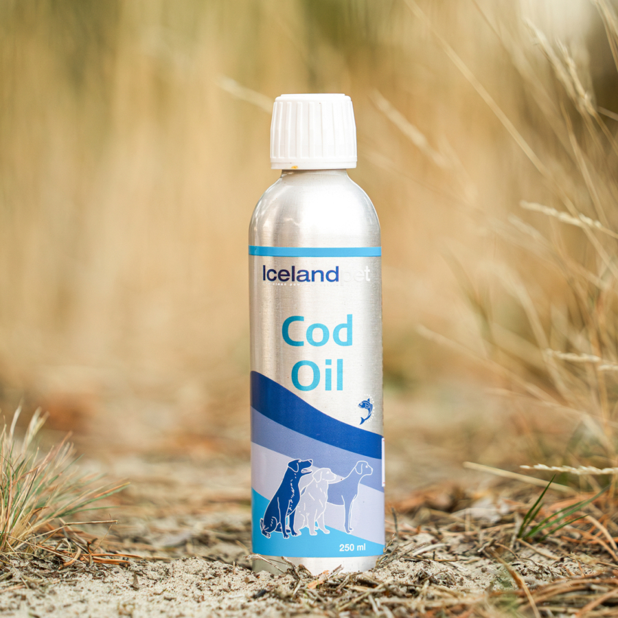 Icelandpet Cod oil 2025 sfeer - productfoto